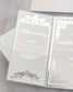 "Amber" - Faire-part de mariage luxueux, chic et élégant avec dorure argent – Wedding stationery - Création Luxe Carterie Studio