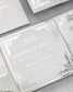"Amber" - Faire-part de mariage luxueux, chic et élégant avec dorure argent – Wedding stationery - Création Luxe Carterie Studio