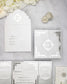 "Amber" - Faire-part de mariage luxueux, chic et élégant avec dorure argent – Wedding stationery - Création Luxe Carterie Studio