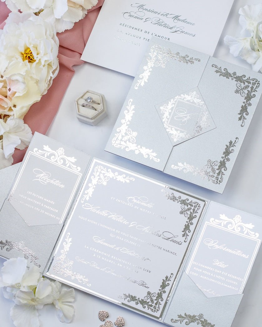 Amber - Échantillon - Faire - part - Luxe Carterie Studio