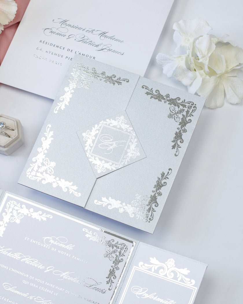 Amber - Échantillon - Faire - part - Luxe Carterie Studio