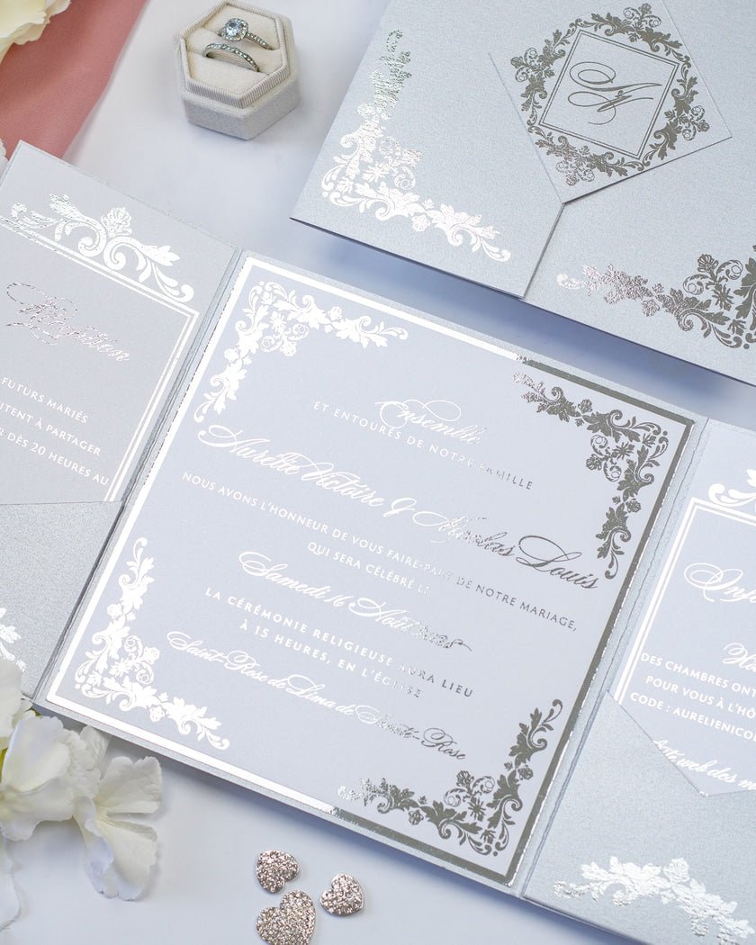 Amber - Échantillon - Faire - part - Luxe Carterie Studio