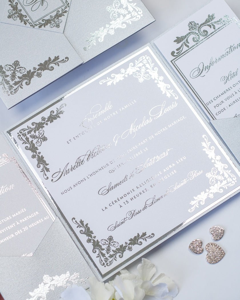 Amber - Échantillon - Faire - part - Luxe Carterie Studio