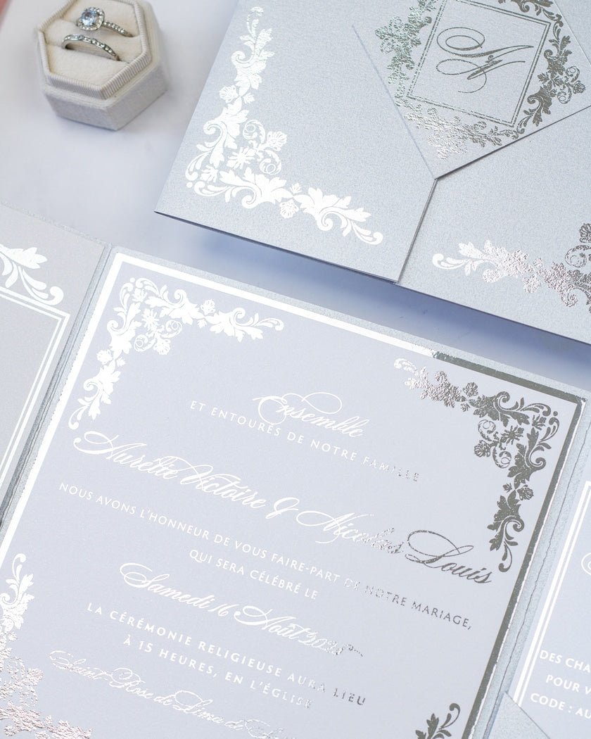 Amber - Échantillon - Faire - part - Luxe Carterie Studio
