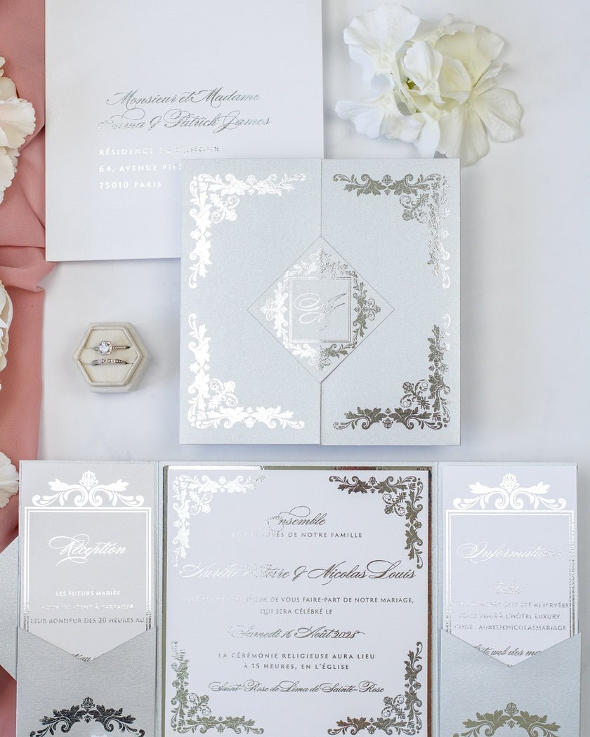 Amber - Échantillon - Faire - part - Luxe Carterie Studio