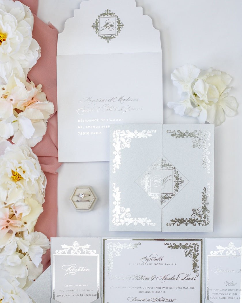 Amber - Échantillon - Faire - part - Luxe Carterie Studio