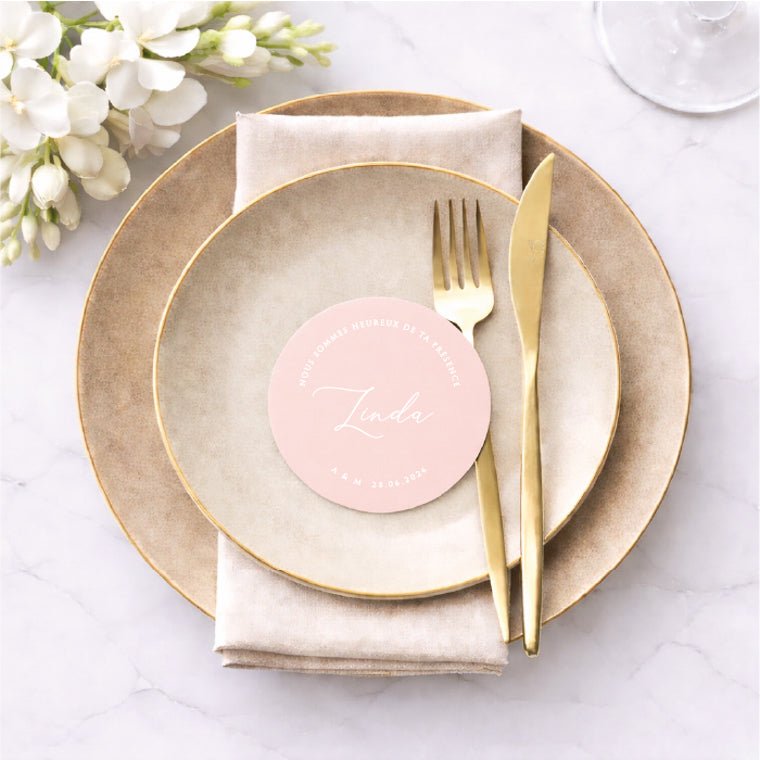 Ambre - Marque - place - Marque - place - Luxe Carterie Studio