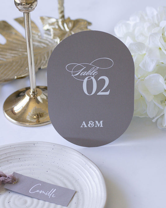 Ambre - Nom de table - Nom de table - Luxe Carterie Studio