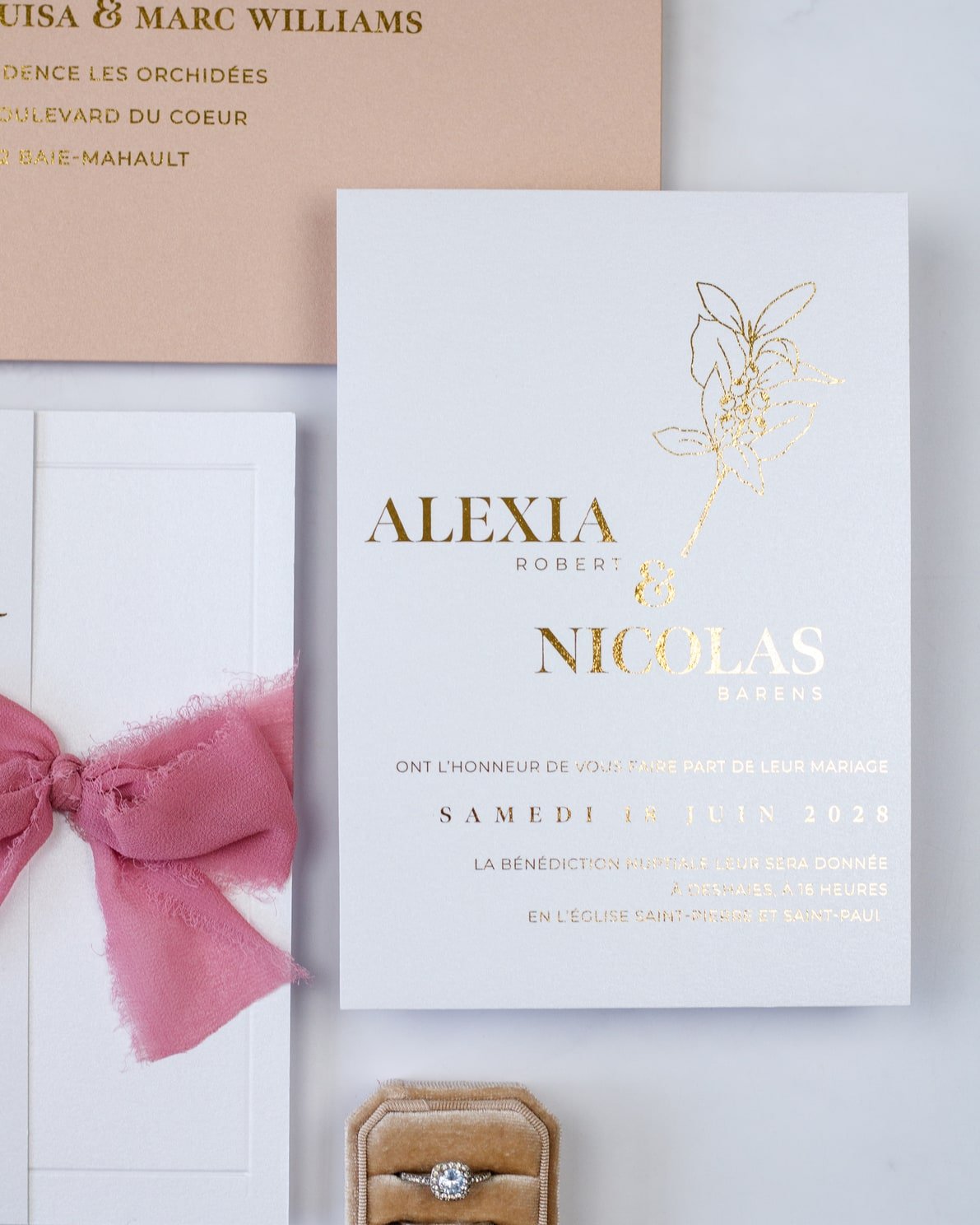 Amélie - Échantillon - Faire - part - Luxe Carterie Studio