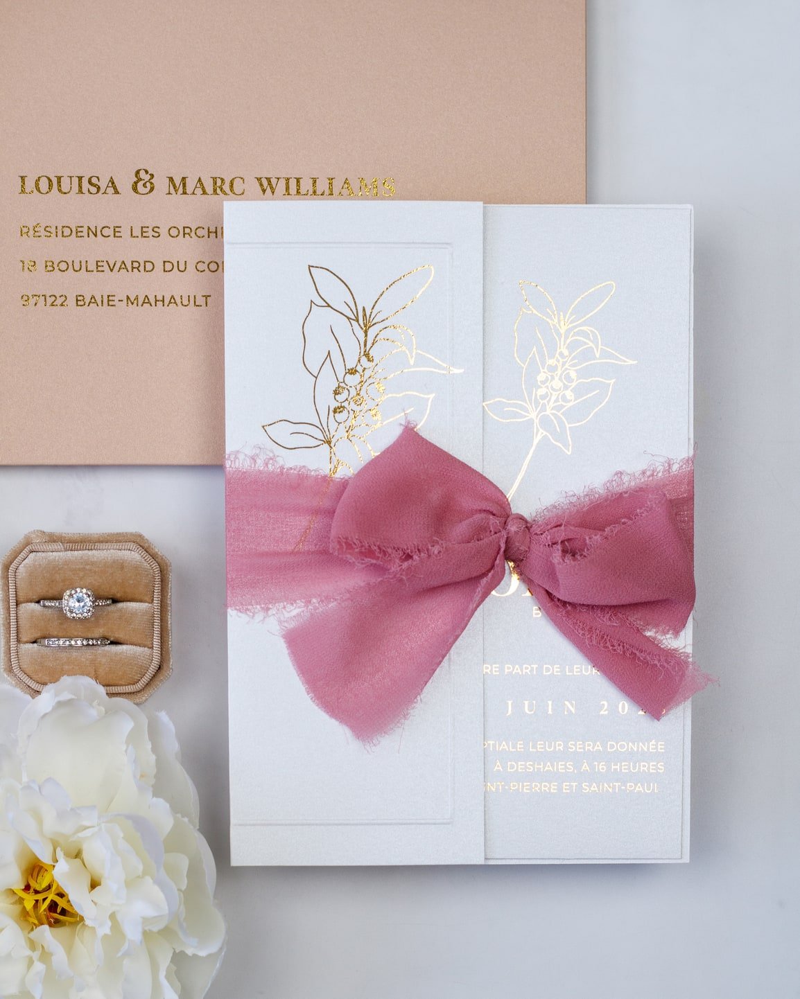 Amélie - Échantillon - Faire - part - Luxe Carterie Studio