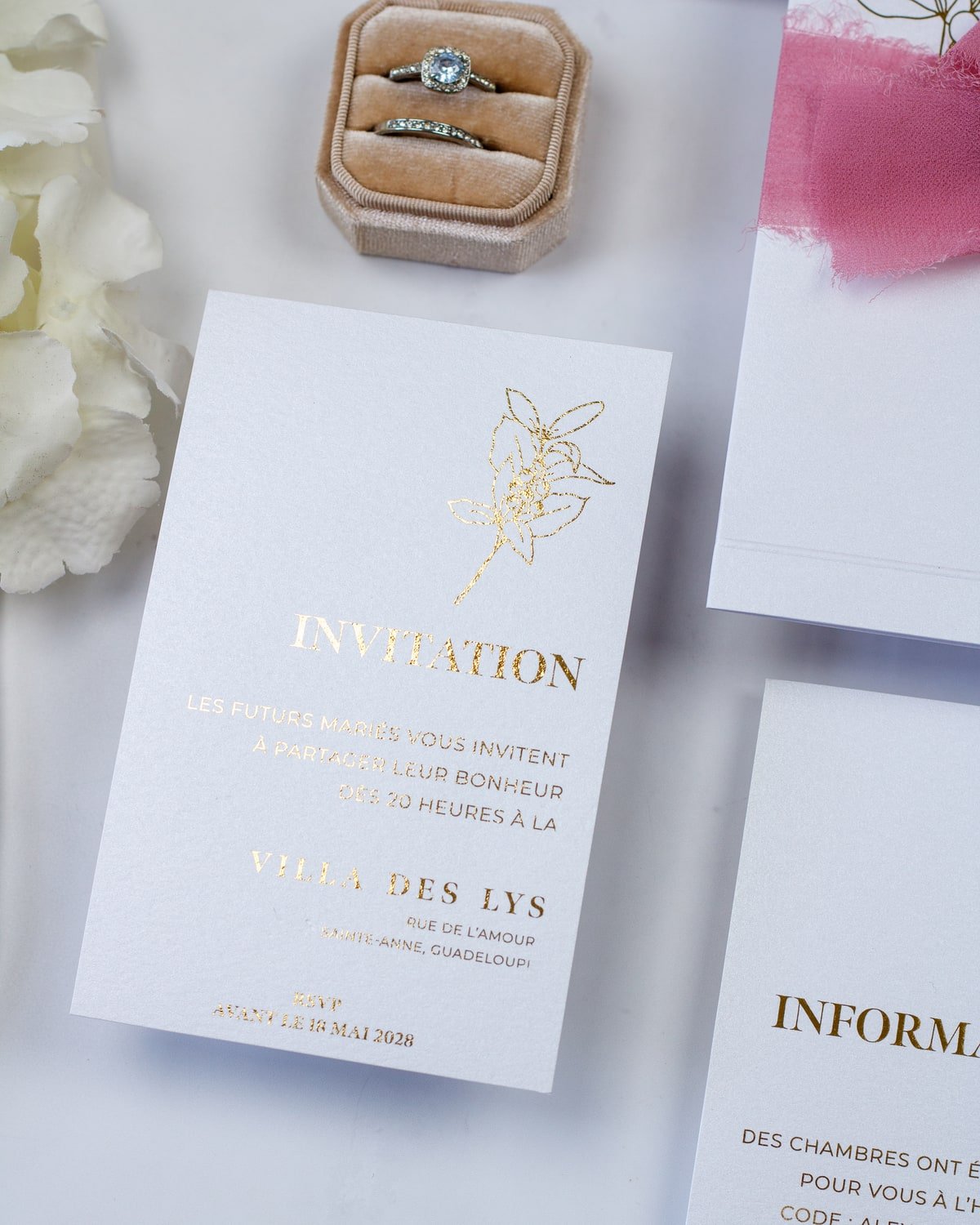 Amélie - Échantillon - Faire - part - Luxe Carterie Studio