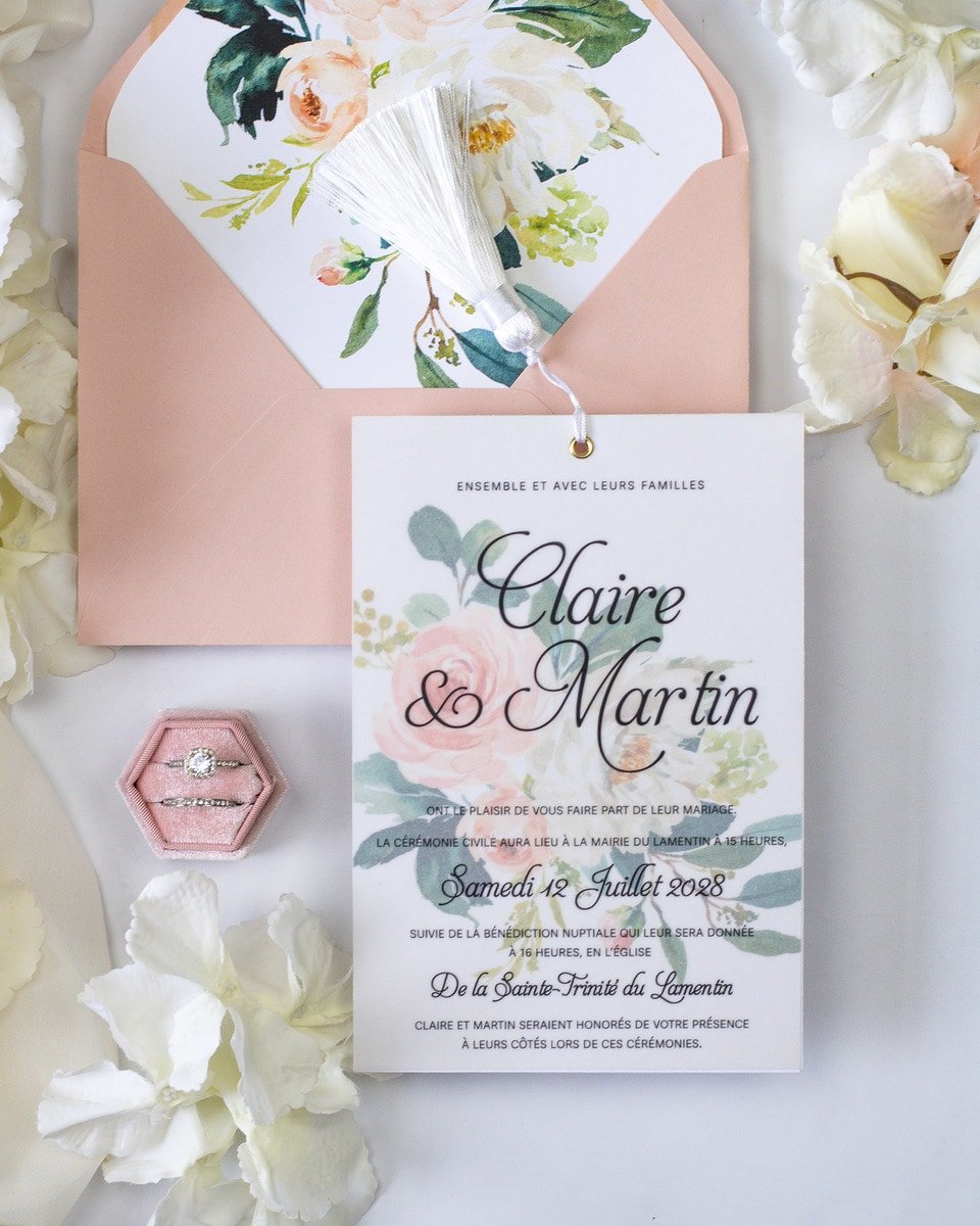Amour - Faire - part - Faire - part seul - Sans enveloppe - Luxe Carterie Studio