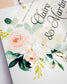 "Amour" - Faire-part de mariage fleuris élégant et romantique avec dorure or - Wedding stationery - Création Luxe Carterie Studio