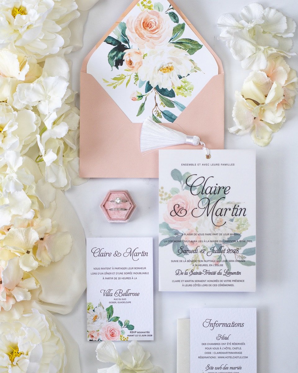 Amour - Échantillon - Faire - part - Luxe Carterie Studio