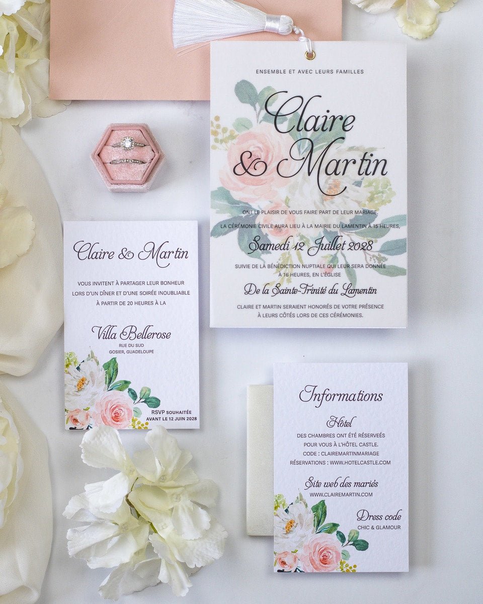 Amour - Échantillon - Faire - part - Luxe Carterie Studio