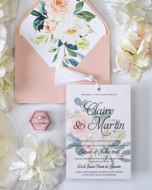 Amour - Échantillon - Faire - part - Luxe Carterie Studio