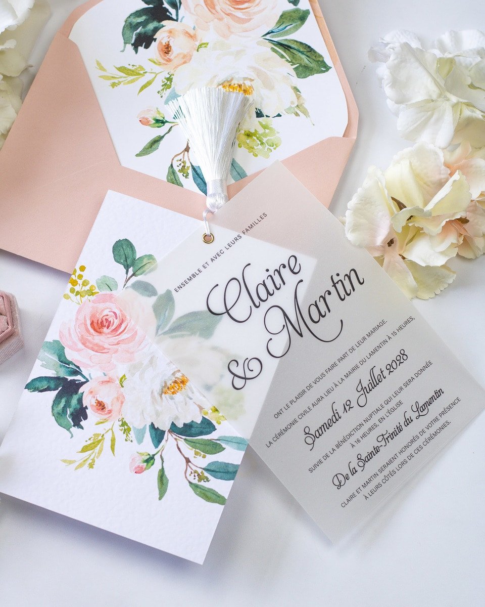 Amour - Échantillon - Faire - part - Luxe Carterie Studio