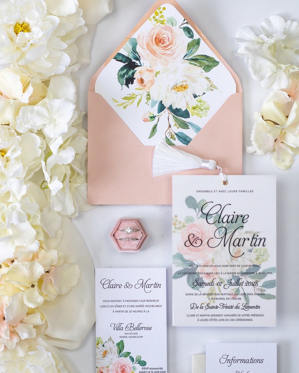 Amour - Échantillon - Faire - part - Luxe Carterie Studio