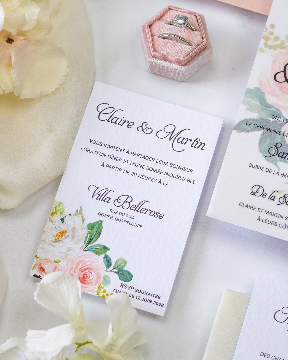 Amour - Échantillon - Faire - part - Luxe Carterie Studio