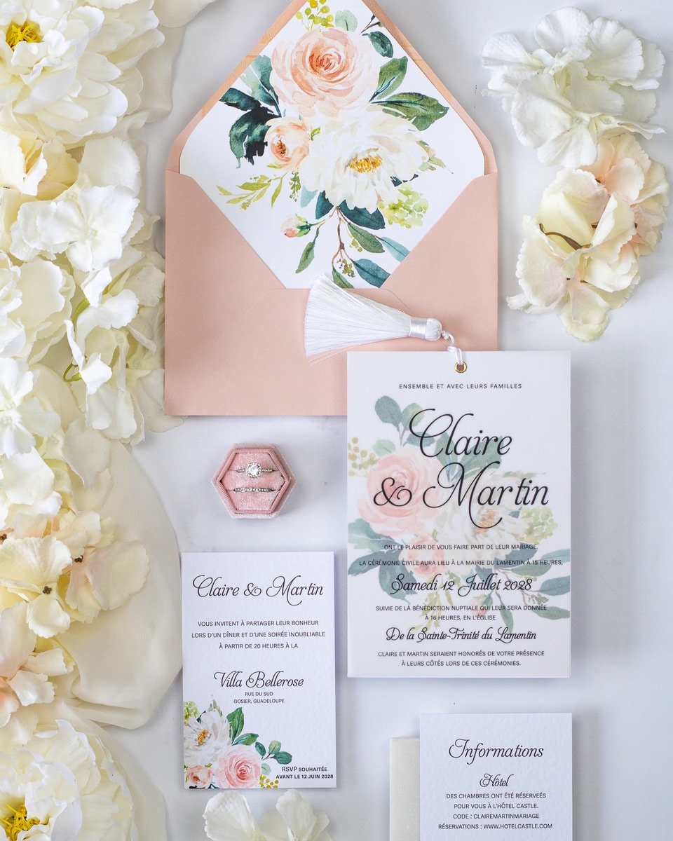 Amour - Échantillon - Faire - part - Luxe Carterie Studio