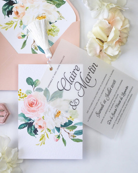 Amour - Échantillon - Faire - part - Luxe Carterie Studio