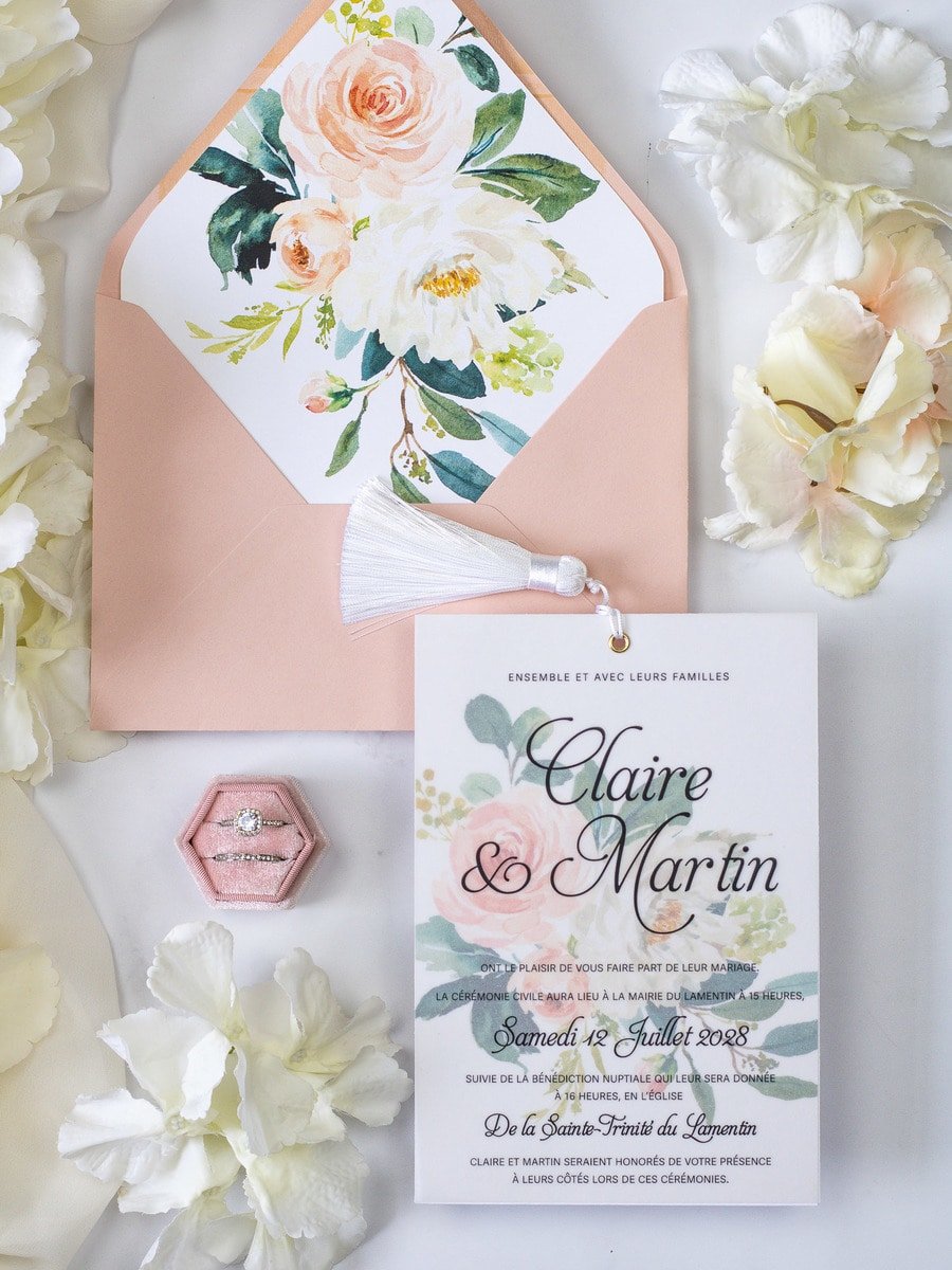Amour - Échantillon - Faire - part - Luxe Carterie Studio