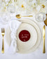 "Ana - Marque-place" – Marque-place chic, élégant et romantique avec dorure or pour réception de mariage – Papeterie de mariage - Wedding stationery - Création Luxe Carterie Studio