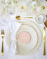 "Ana - Marque-place" – Marque-place chic, élégant et romantique avec dorure or pour réception de mariage – Papeterie de mariage - Wedding stationery - Création Luxe Carterie Studio