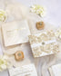 "Anastasia" - Faire-part de mariage laser cut élégant et romantique avec dorure or - Wedding stationery - Création Luxe Carterie Studio