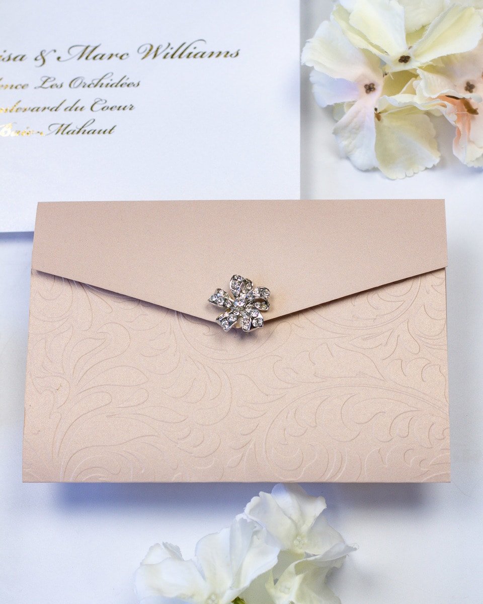 Ancolie - Échantillon - Faire - part - Luxe Carterie Studio