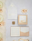 "Andrea" - Faire-part de mariage chic, élégant et romantique avec dorure or - Wedding stationery - Création Luxe Carterie Studio