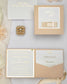 "Andrea" - Faire-part de mariage chic, élégant et romantique avec dorure or - Wedding stationery - Création Luxe Carterie Studio