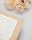 "Andrea" - Faire-part de mariage chic, élégant et romantique avec dorure or - Wedding stationery - Création Luxe Carterie Studio