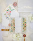 "Anémone" - Faire-part de mariage fleuris élégant et romantique avec dorure or et wax seal – Wedding stationery - Création Luxe Carterie Studio