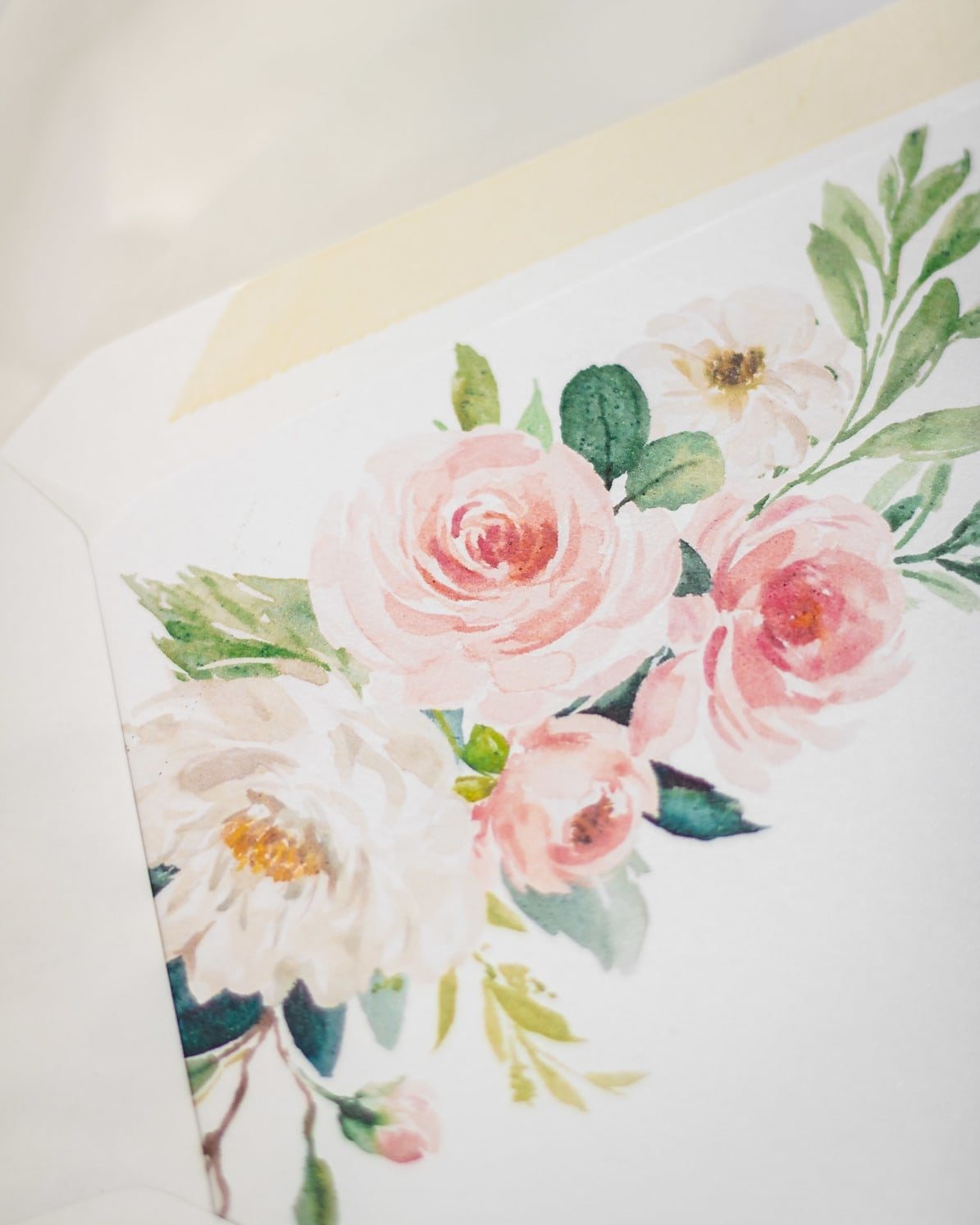 "Anémone" - Faire-part de mariage fleuris élégant et romantique avec dorure or et wax seal – Wedding stationery - Création Luxe Carterie Studio