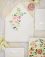 "Anémone" - Faire-part de mariage fleuris élégant et romantique avec dorure or et wax seal – Wedding stationery - Création Luxe Carterie Studio