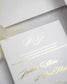 "Anémone" - Faire-part de mariage fleuris élégant et romantique avec dorure or et wax seal – Wedding stationery - Création Luxe Carterie Studio