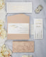 "Angèle" - Faire-part de mariage chic, élégant et romantique avec dorure or - Wedding stationery - Création Luxe Carterie Studio