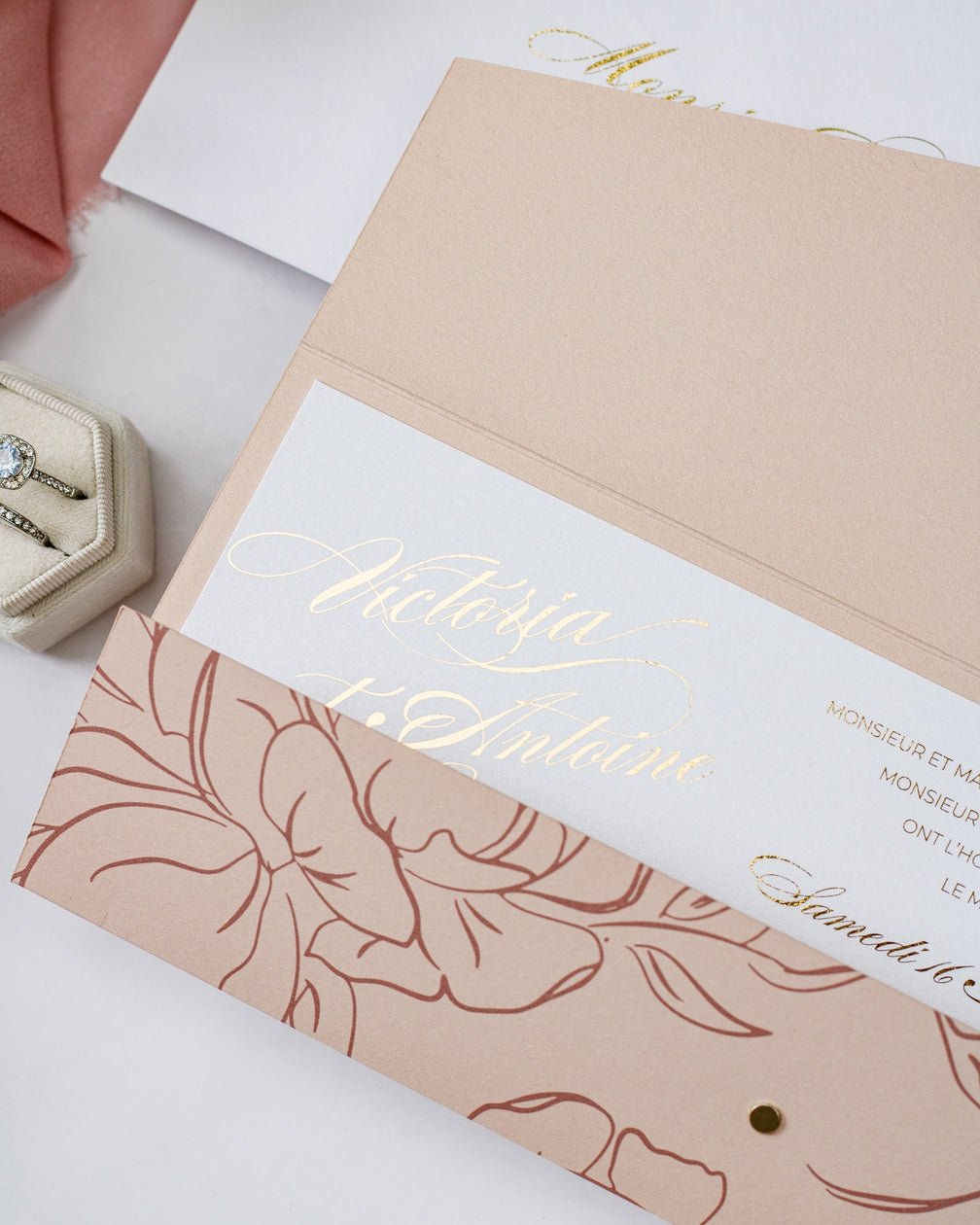 Angèle - Échantillon - Faire - part - Luxe Carterie Studio