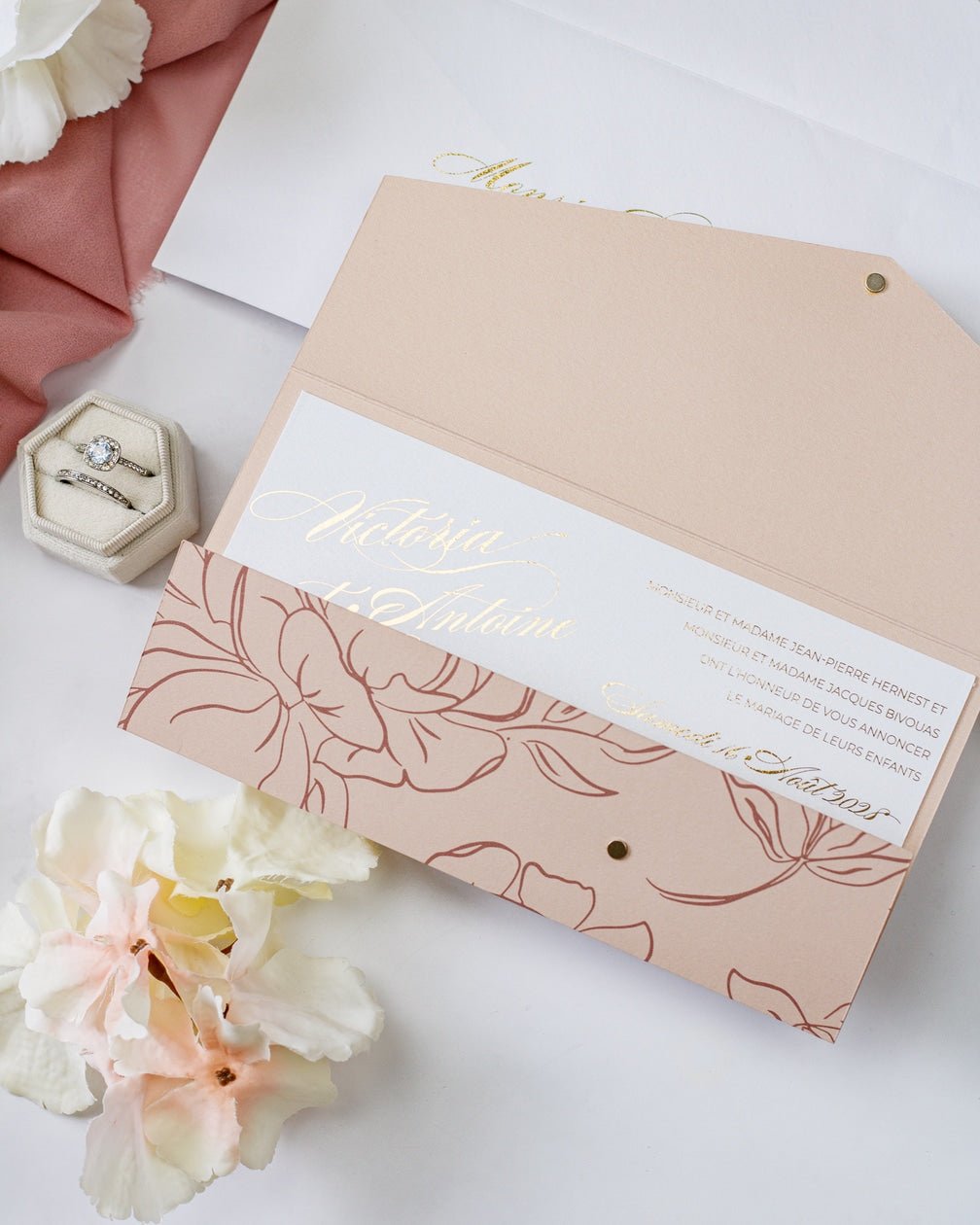 Angèle - Échantillon - Faire - part - Luxe Carterie Studio