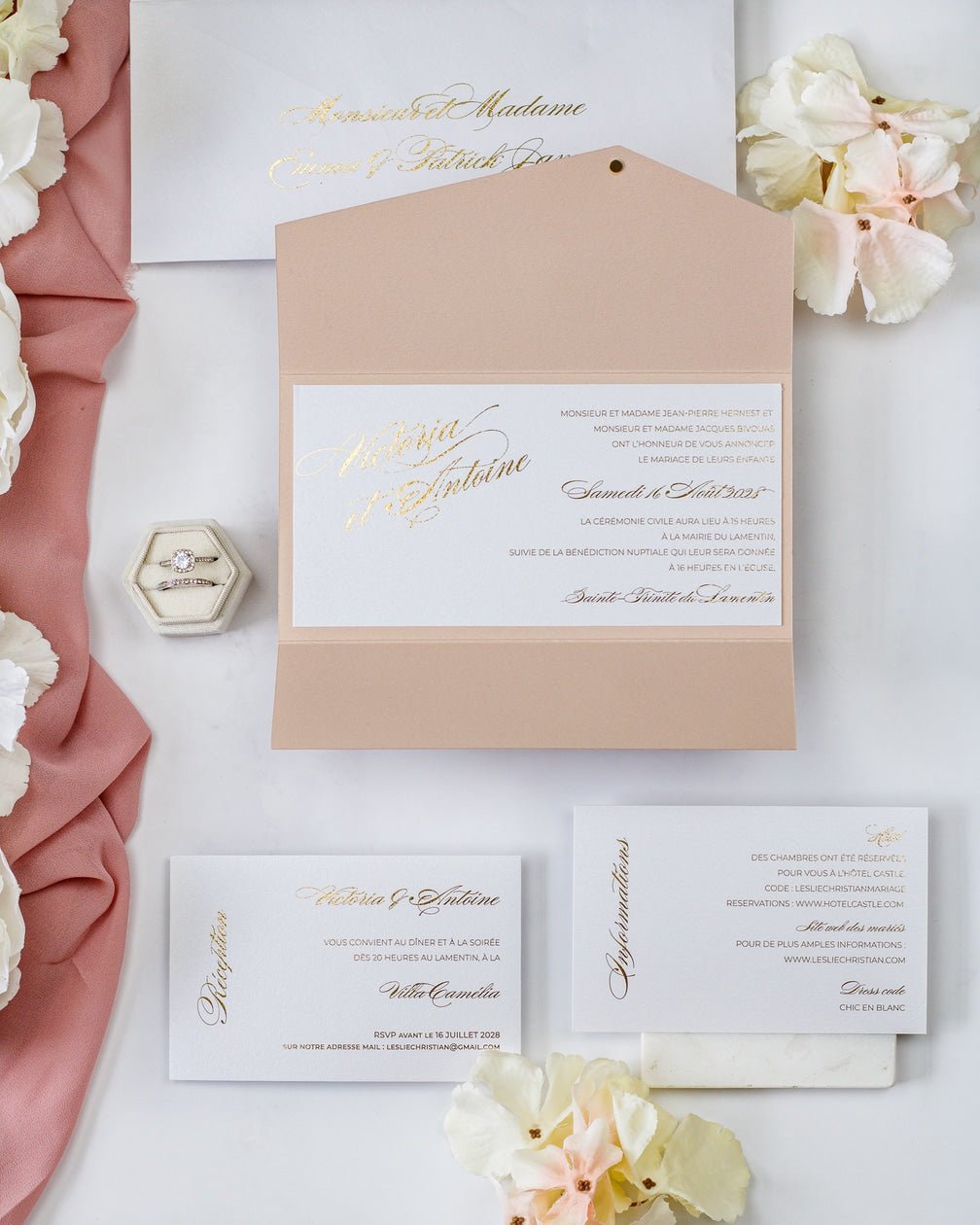 Angèle - Échantillon - Faire - part - Luxe Carterie Studio