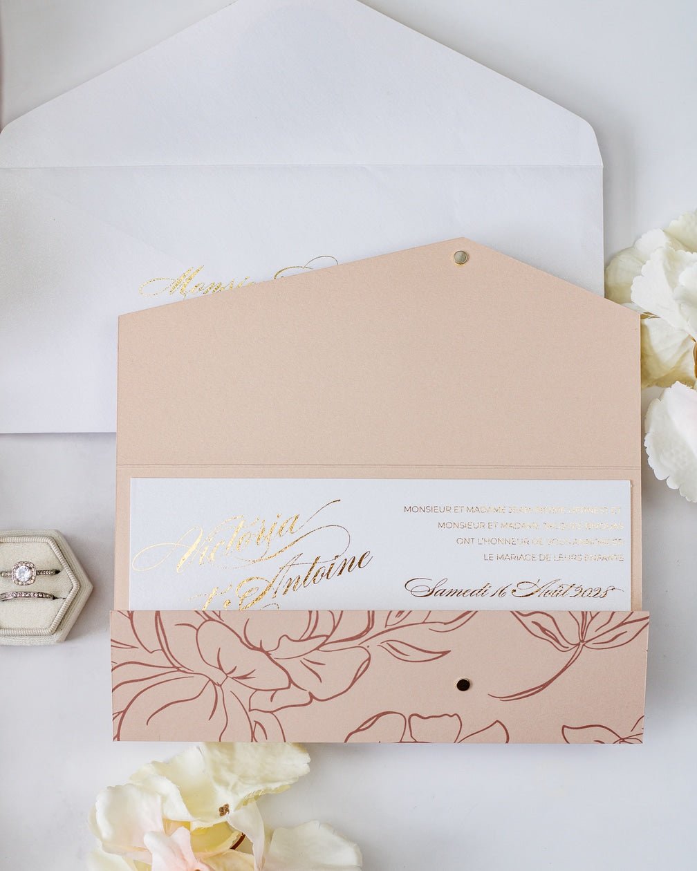 Angèle - Échantillon - Faire - part - Luxe Carterie Studio