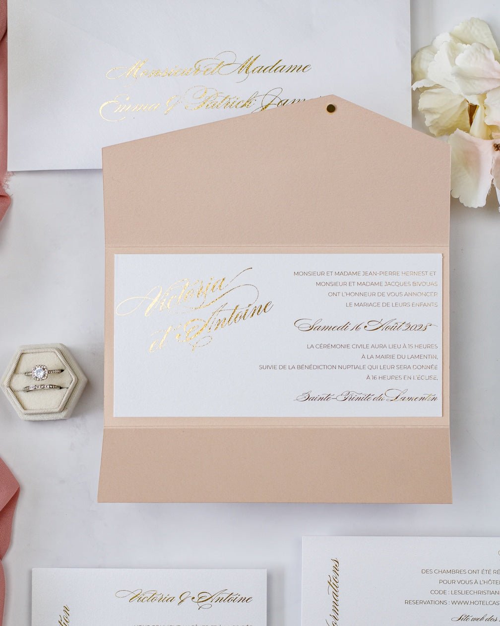 Angèle - Échantillon - Faire - part - Luxe Carterie Studio