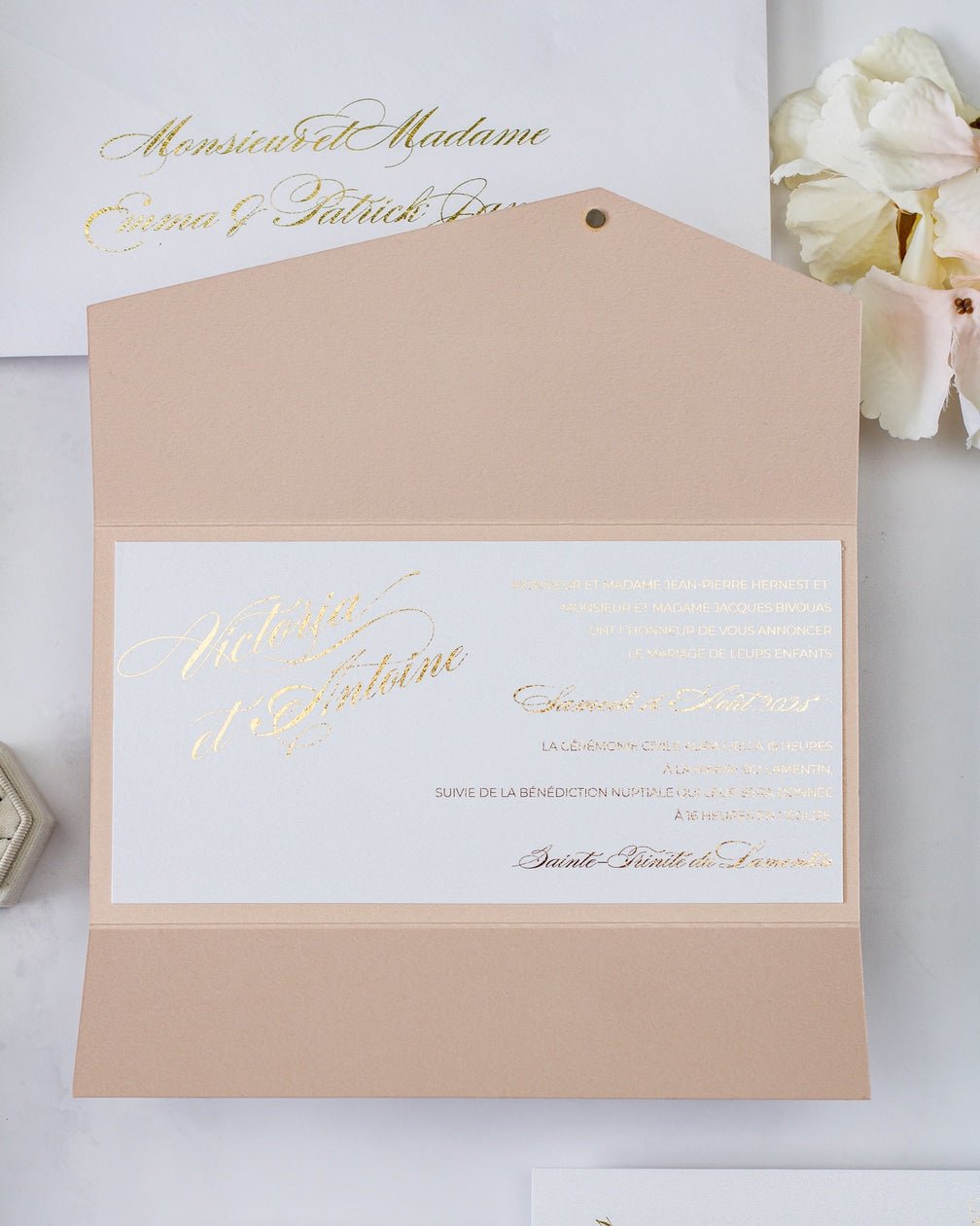 Angèle - Échantillon - Faire - part - Luxe Carterie Studio