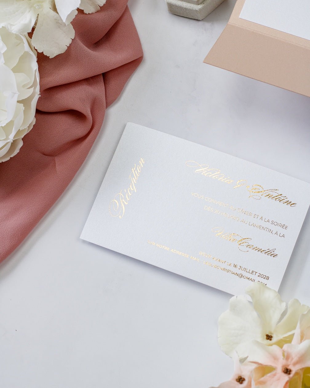 Angèle - Échantillon - Faire - part - Luxe Carterie Studio