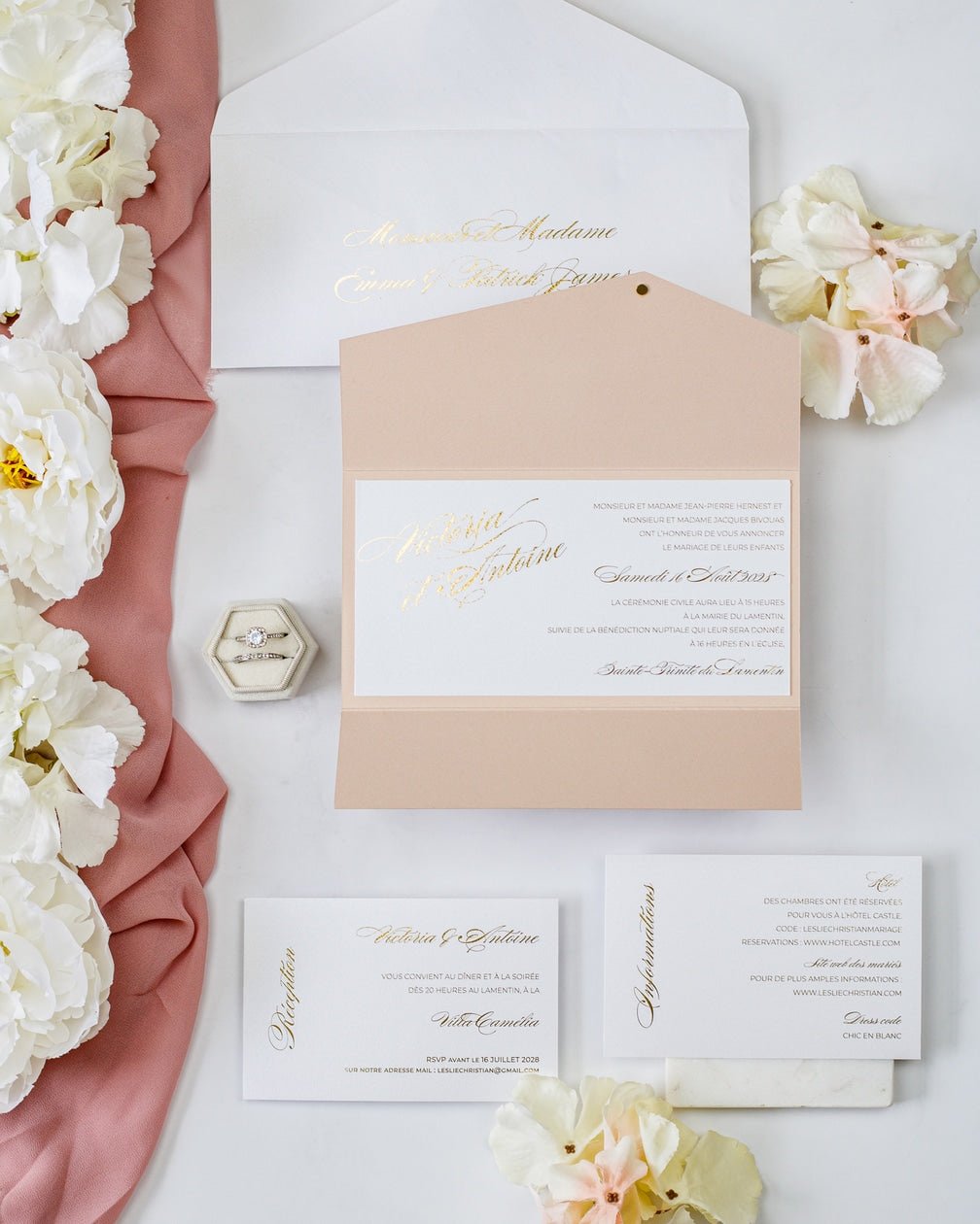 Angèle - Échantillon - Faire - part - Luxe Carterie Studio