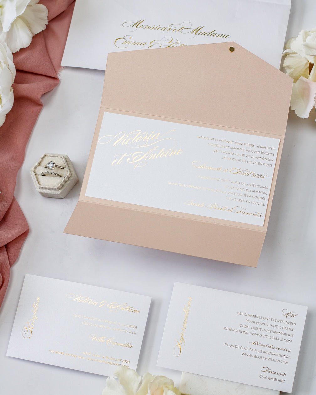 Angèle - Échantillon - Faire - part - Luxe Carterie Studio
