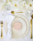 "Angie - Marque-place" – Marque-place chic, élégant et romantique avec dorure or pour réception de mariage – Papeterie de mariage - Wedding stationery - Création Luxe Carterie Studio