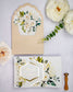 "Anthea" - Faire-part de mariage fleuris élégant et romantique avec dorure or - Wedding stationery - Création Luxe Carterie Studio
