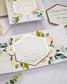 "Anthea" - Faire-part de mariage fleuris élégant et romantique avec dorure or - Wedding stationery - Création Luxe Carterie Studio